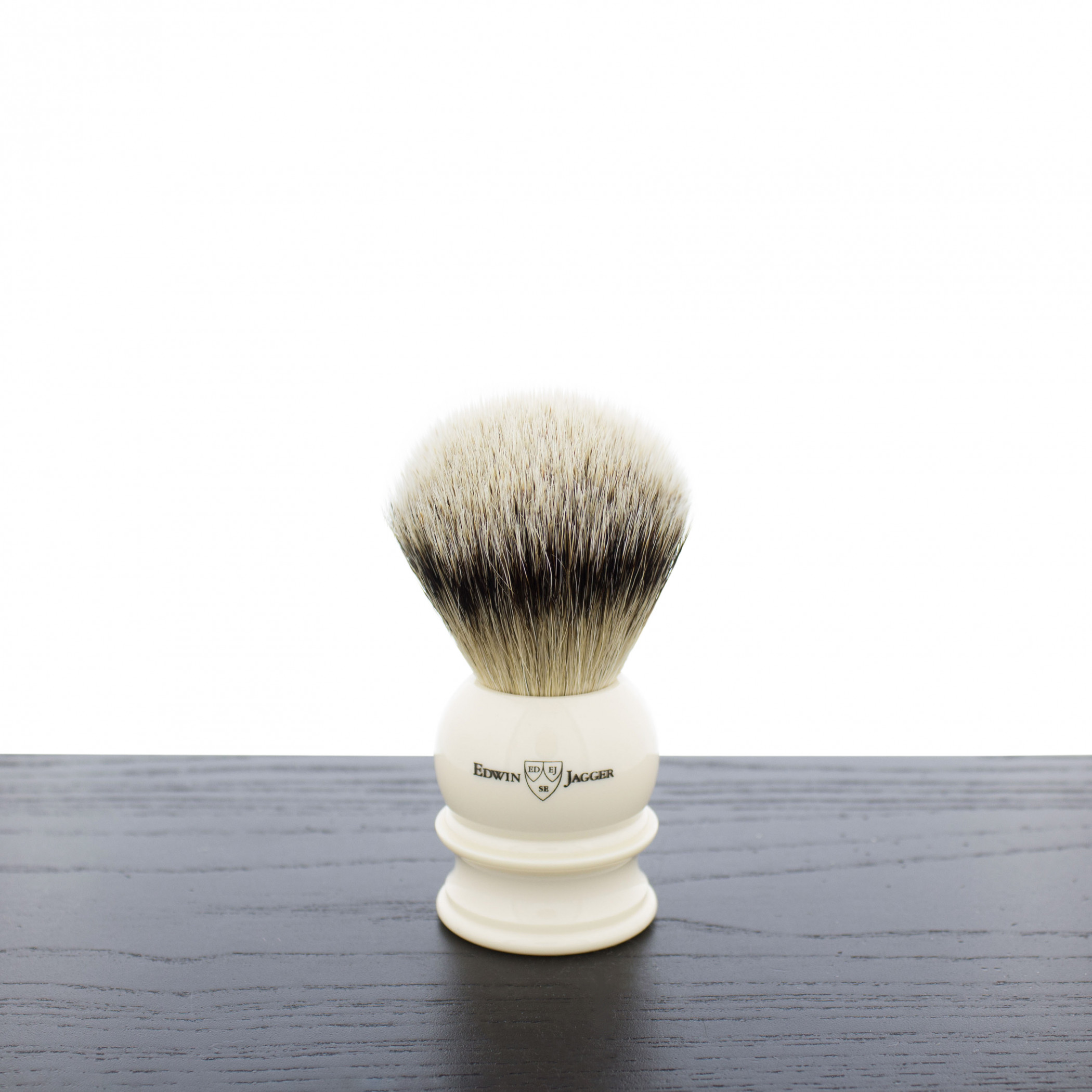Product image 0 for Edwin Jagger Silver Tip Badger Shaving Brush, Extra Large, Imitation Ivory